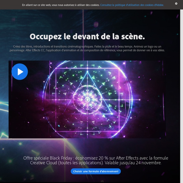 Logiciel d'effets spéciaux et d'animations graphiques