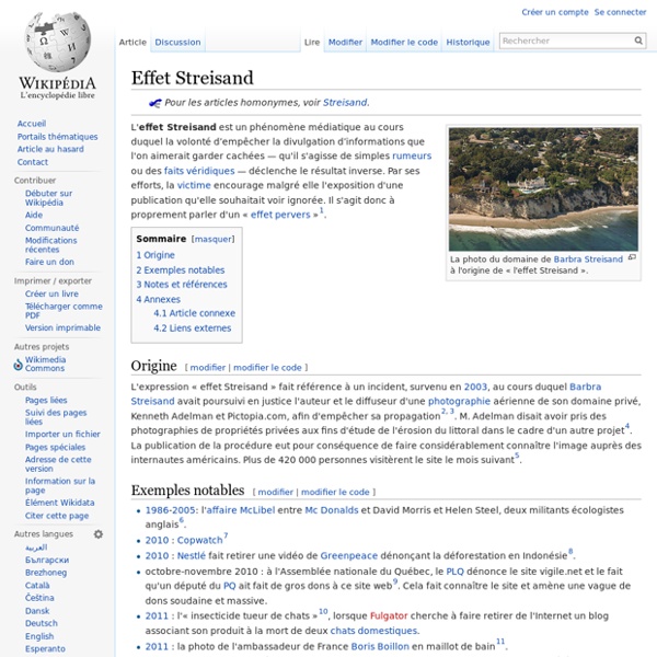 Effet Streisand (Wikipédia)