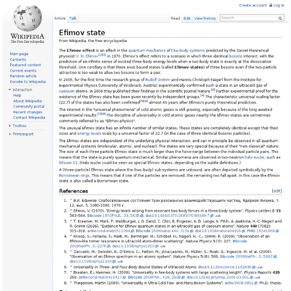 Efimov state