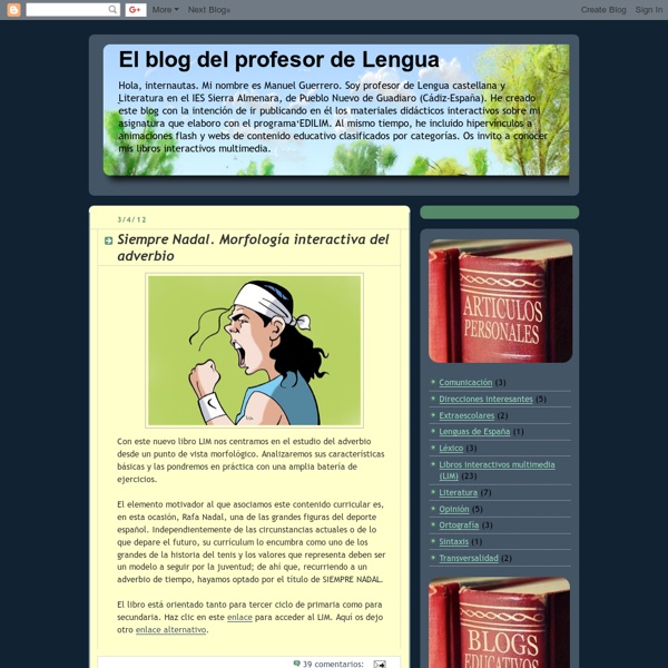 El blog del profesor de Lengua