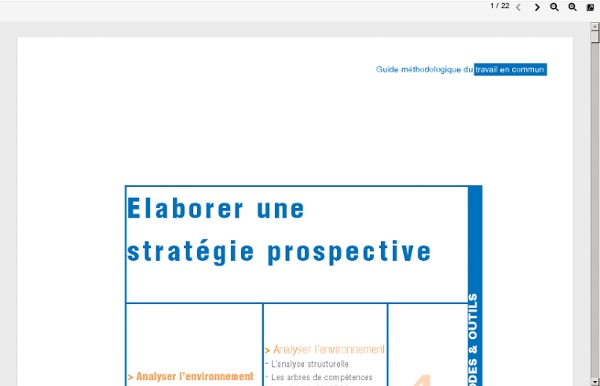Elaborer une stratégie prospective Guide IAAT