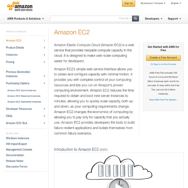 Amazon Elastic Compute Cloud (EC2) - Scalable Cloud Hosting