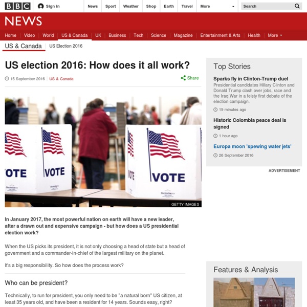 US election 2016: How does it all work?