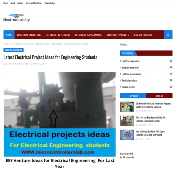 Latest Electrical Project Ideas for Engineering Students