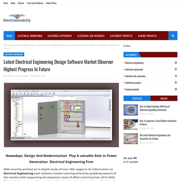 Latest Electrical Engineering Design Software Market Observer Highest Progress In Future