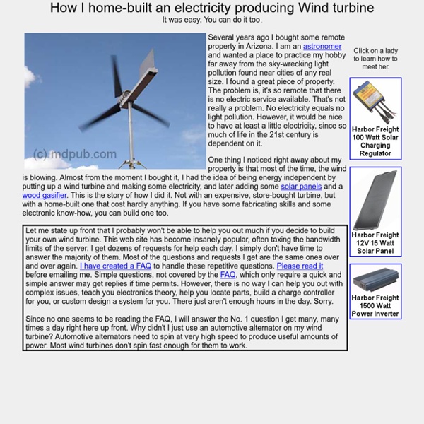 How I built an electricity producing wind turbine