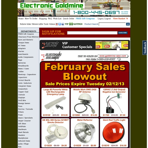 Electronic Goldmine - Electronic Components, Parts, Test Equipment, Kits, Goldmine.