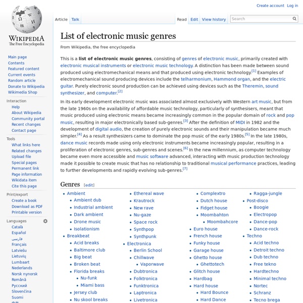 list-of-electronic-music-genres-pearltrees