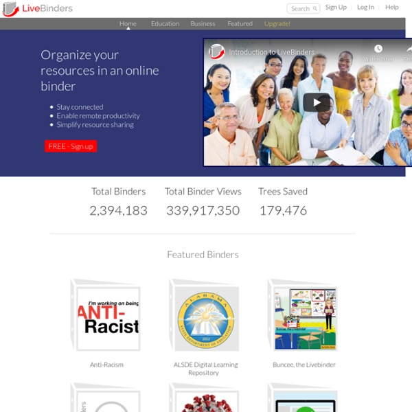 Organize your resources in an online binder