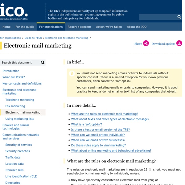 Electronic mail marketing