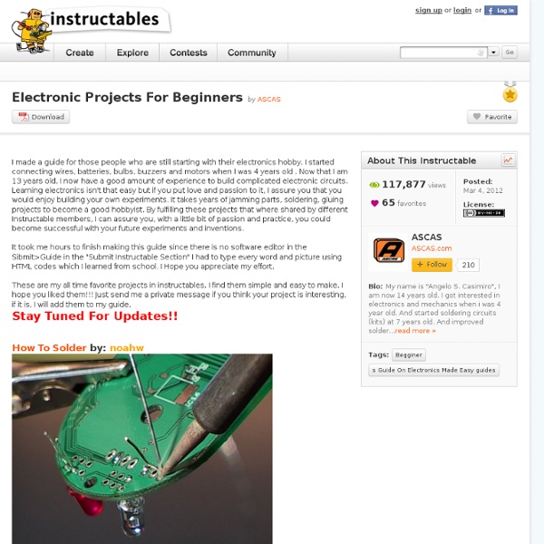 Electronic Projects For Beginners