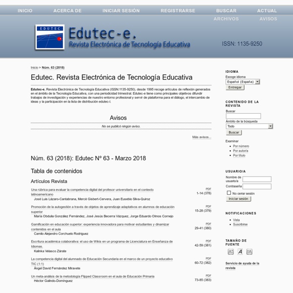 Edutec. Revista Electrónica de Tecnología Educativa
