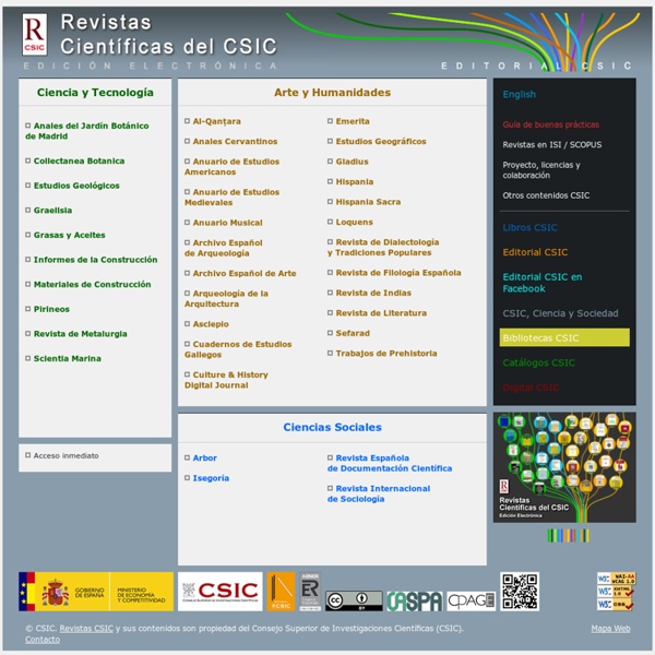 Revistas Científicas del CSIC (Edición electrónica)