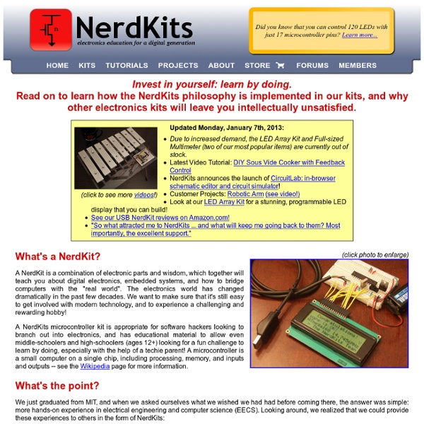 NerdKits - educational microcontroller kits for the digital gene