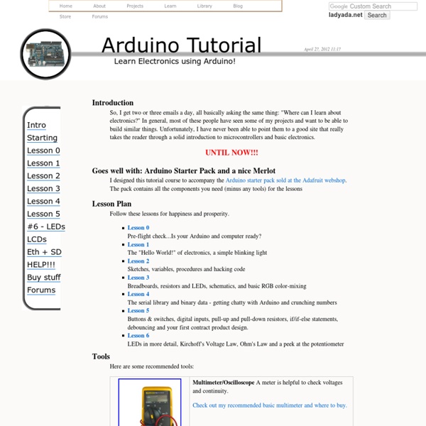 Arduino Tutorial - Learn electronics and microcontrollers using Arduino!