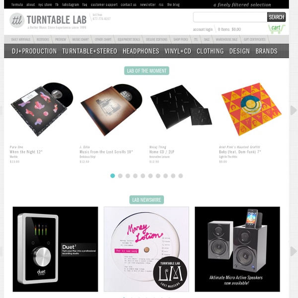 Online Shopping for DJ Equipment, Turntables, Headphones, Electronics, Apparel & More - TurntableLab.com — TurntableLab.com