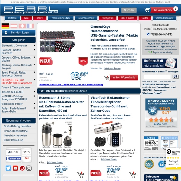 PEARL – Ihr Online Shop für Elektronik, PC- & Büro-Zubehör & MEHR
