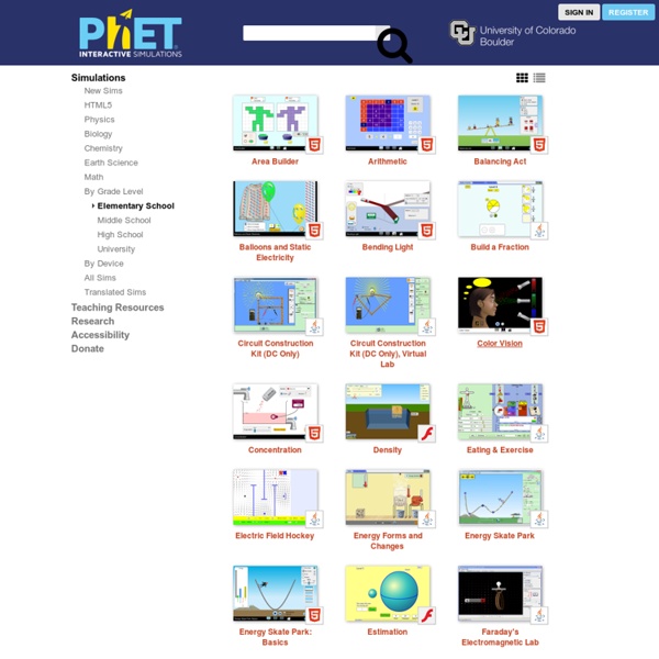 Elementary School - PhET Simulations