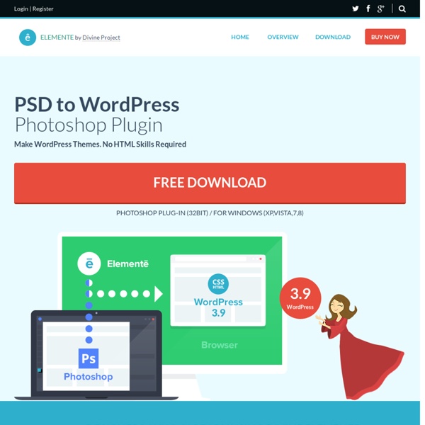 Divine Elemente - PSD to WordPress Theme Software