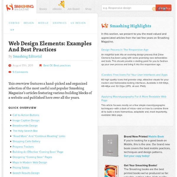 Web Design Elements: Examples And Best Practices - Smashing Magazine