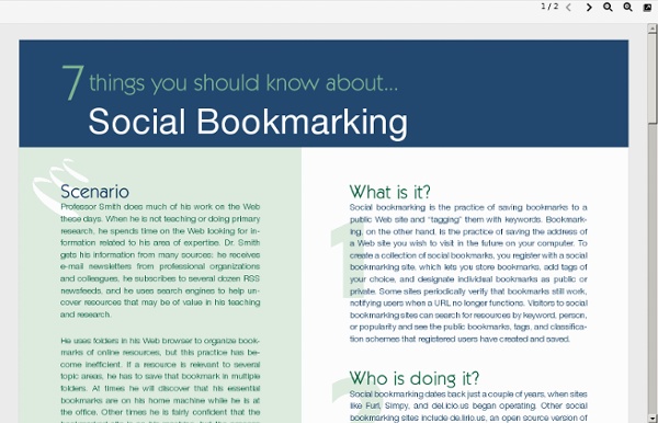 7 Things... social bookmarking