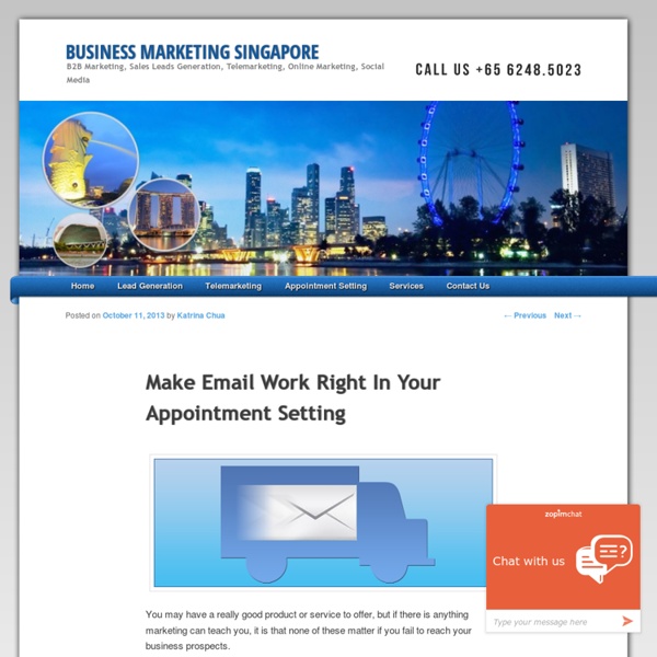 Make Email Work Right In Your Appointment Setting