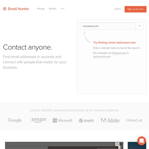 Email Hunter - Find email addresses in seconds