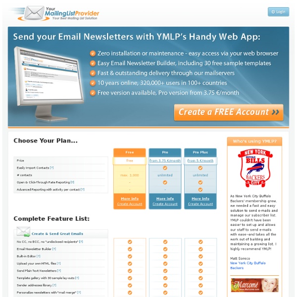 Email Marketing Software - YMLP