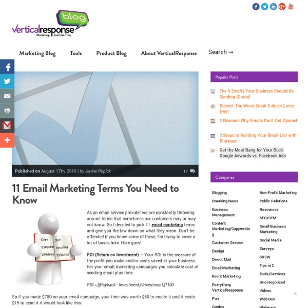 11 Email Marketing Terms You Need to Know