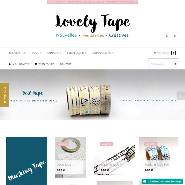 Masking Tape - Masking Tape Japonais - vente d'adhésifs décoratifs, papier washi- scotch japonais - Lovely Tape