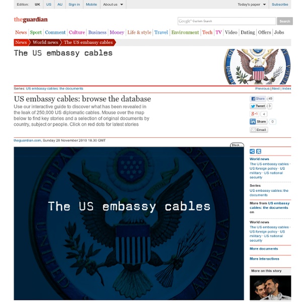 US embassy cables: browse the database
