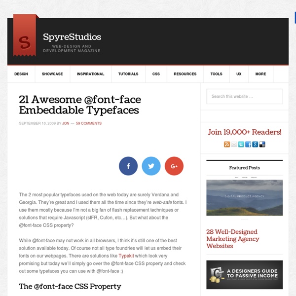 How To Use @font-face In CSS And 21 Great Typefaces