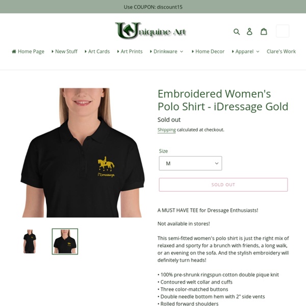 Women's Polo Shirt with Dressage Horse