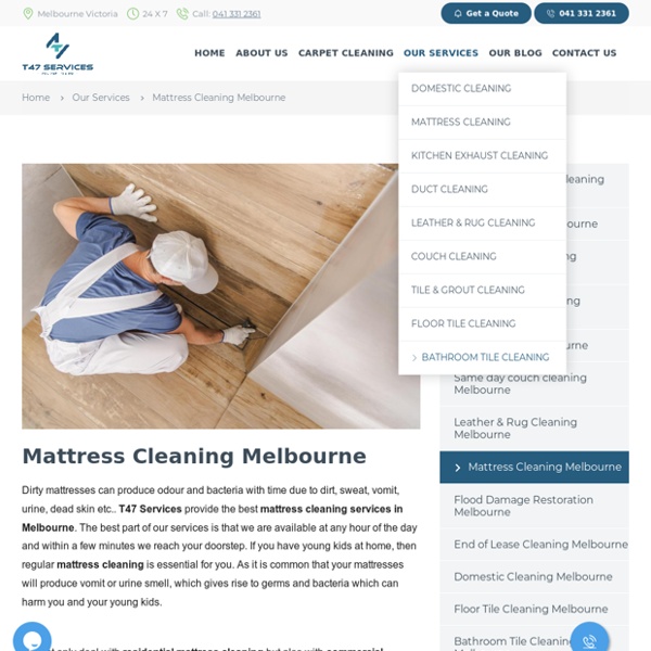 Mattress steam cleaning melbourne