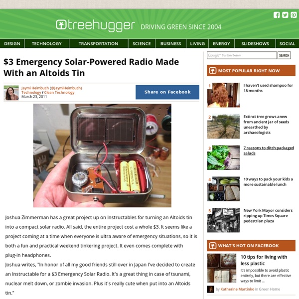 $3 Emergency Solar-Powered Radio Made With an Altoids Tin
