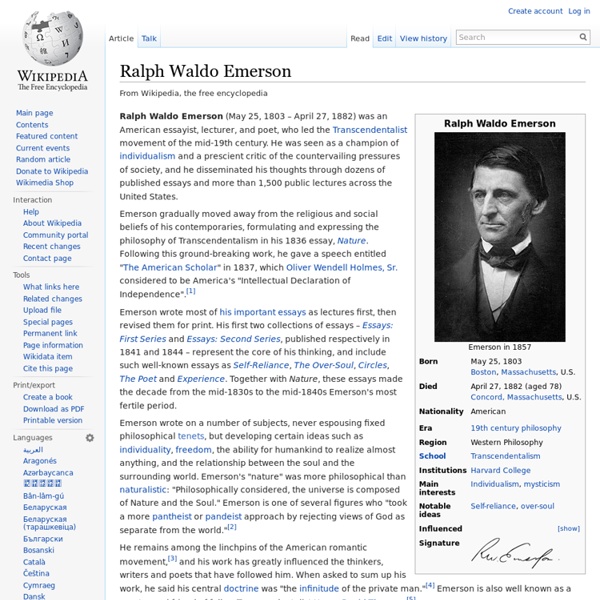 Ralph Waldo Emerson