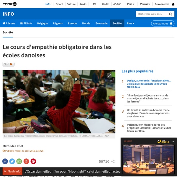 Le cours d'empathie obligatoire dans les écoles danoises