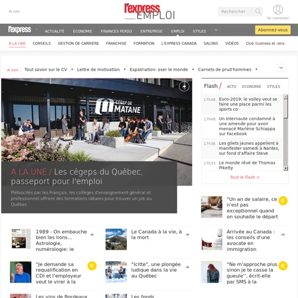 Emploi - Offres d'emploi et recherche d'emploi