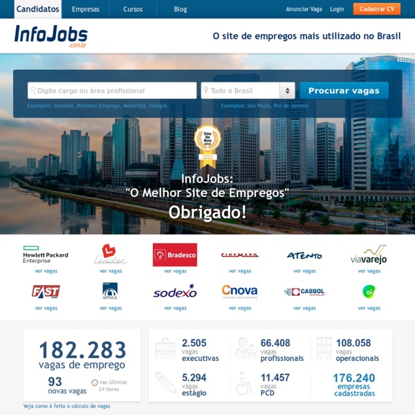 Infojobs Brasil - Vagas de Emprego – Currículo – Candidatura Grátis