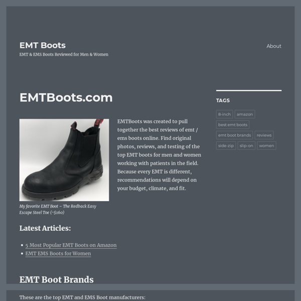 EMT Boots – EMT & EMS Boots Reviewed for Men & Women