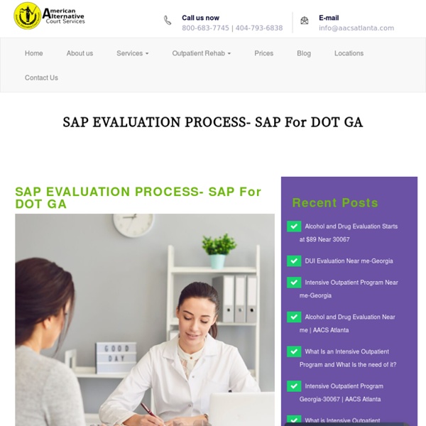 SAP EVALUATION PROCESS- SAP For DOT GA