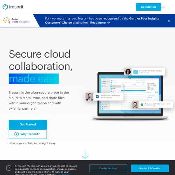 Secure file sync and share - Cloud security by Tresorit