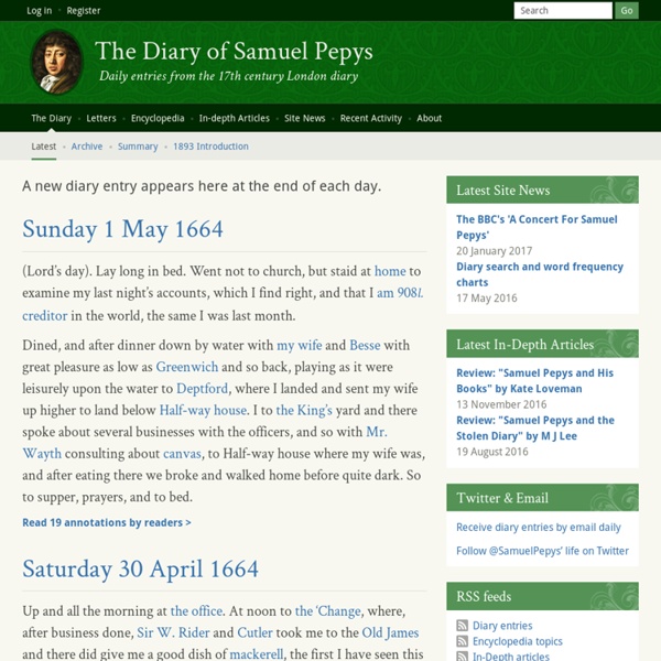 Pepys&#039; Diary