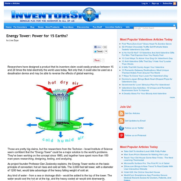 Energy Tower: Power for 15 Earths?