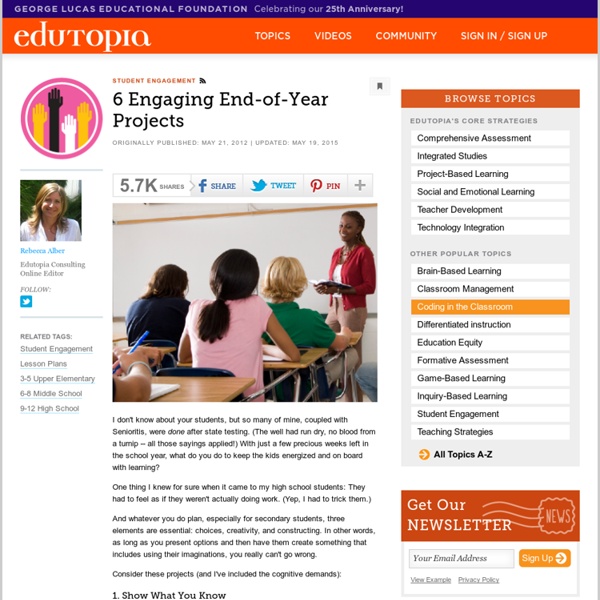 Six Engaging End-of-Year Projects
