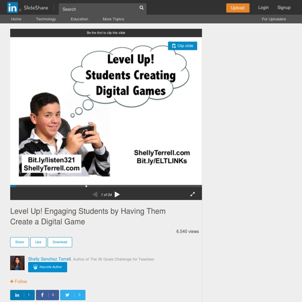 Level Up! Engaging Students by Having Them Create a Digital Game