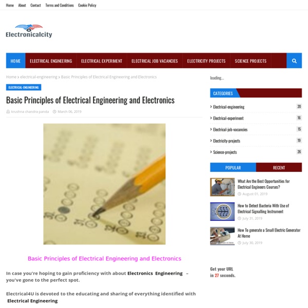 Basic Principles of Electrical Engineering and Electronics