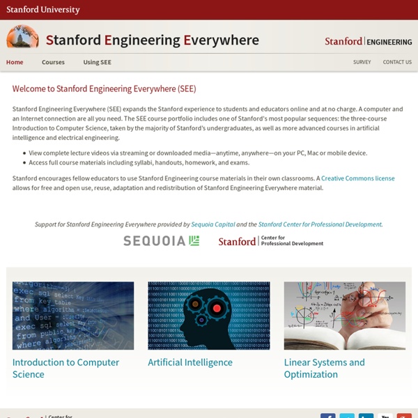 Stanford School of Engineering - Stanford Engineering Everywhere