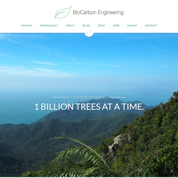 BioCarbon Engineering: Industrial-scale reforestation