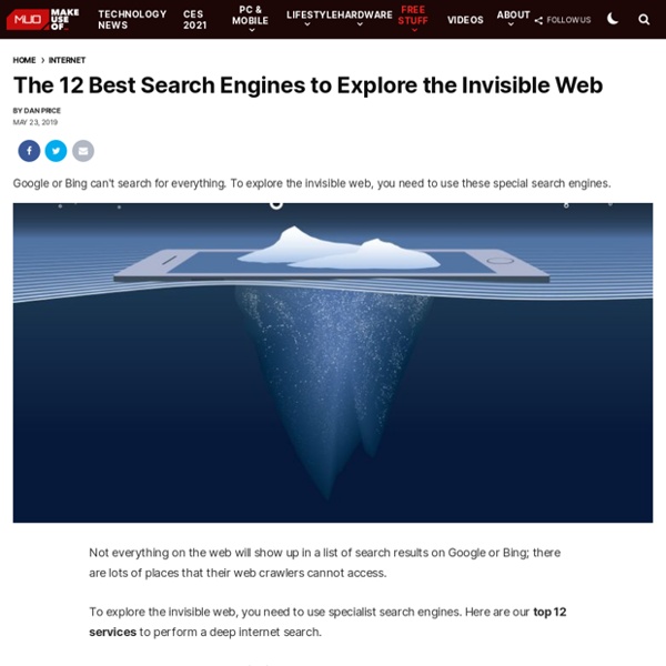 10 Search Engines to Explore the Invisible  Pearltrees